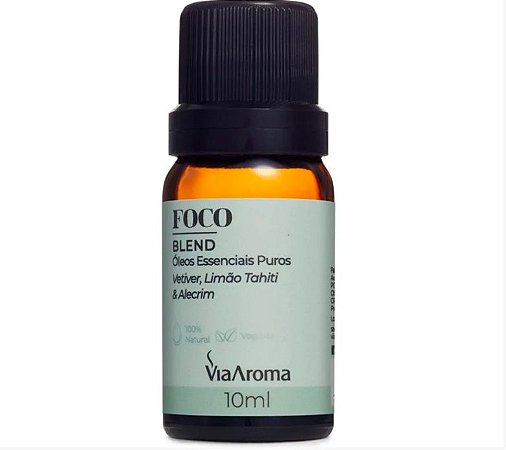 BLEND OLEOS ESSENCIAIS PUROS 10ML FOCO VIA AROMA