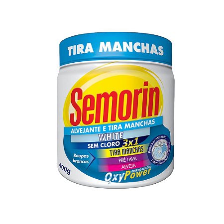 SEMORIN TIRA MANCHAS EM PÓ WHITE 400G