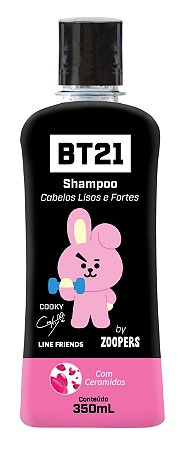 SHAMPOO BT21 BY ZOOPERS CABELOS LISOS E FORTES 350ML