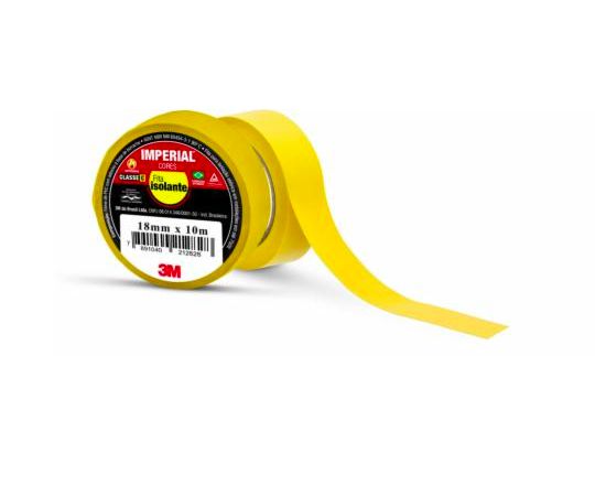 Fita Isolante 3M™ Imperial® – Amarela, 18 mm x 10 m
