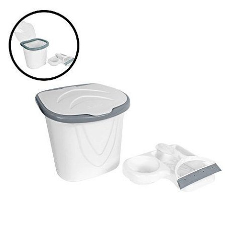 Kit Organizador de Pia Plastico 3 Pecas Branco Keita