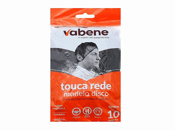 TOUCA REDE PRETA -10UN/PCT VABENE