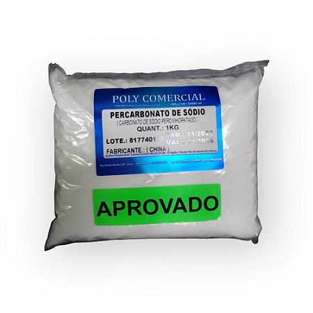 PERCARBONATO DE SODIO 13% (CARBONATO DE SODIO PEROXI-HIDRATADO) - 1 KG