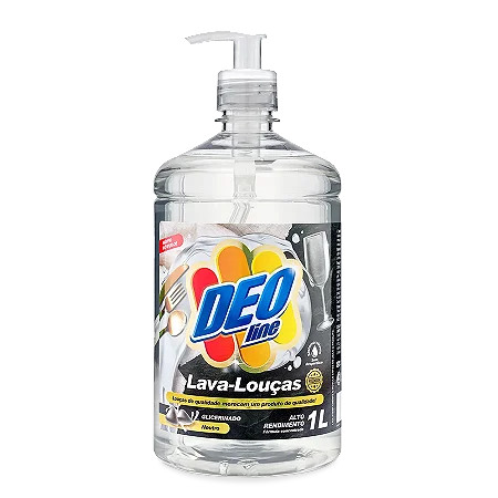 Detergente Lava Louca Neutro - 1 Litro - DEOLINE - PREMISSE