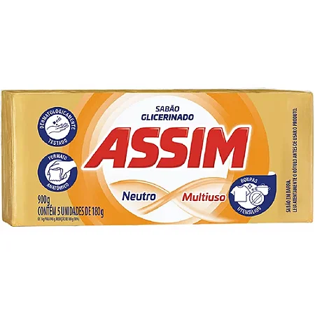 SABAO PEDRA ASSIM 5X180G GLICERINA
