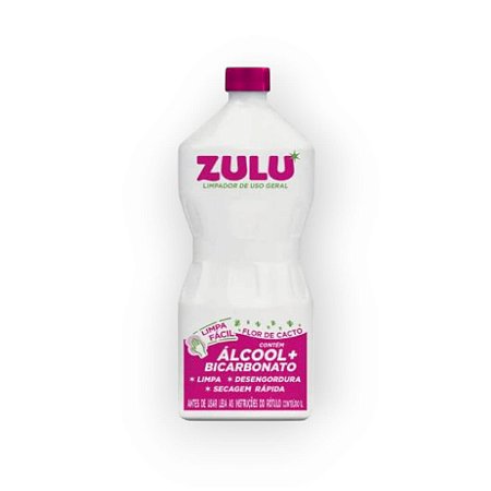 ALCOOL COM BICARBONATO ZULU COALA FLOR DE CACTO 1L