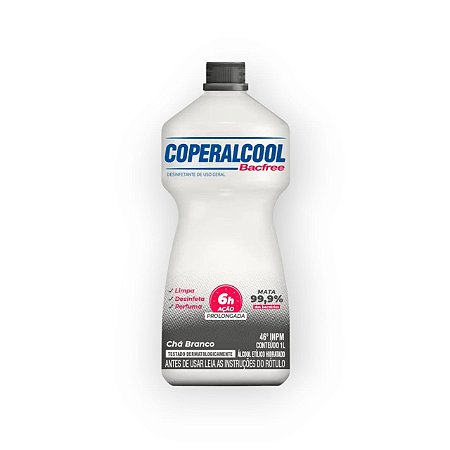 ALCOOL LIQUIDO 46 INPM COPERALCOOL COALA BACFREE CHA BRANCO