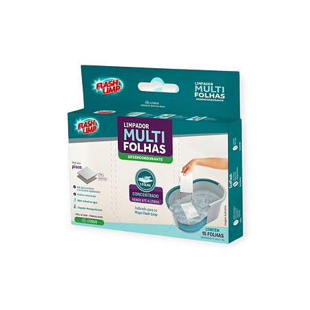 Limpador Multi Folhas Desengord. 15fls Citrus - FlashLimp
