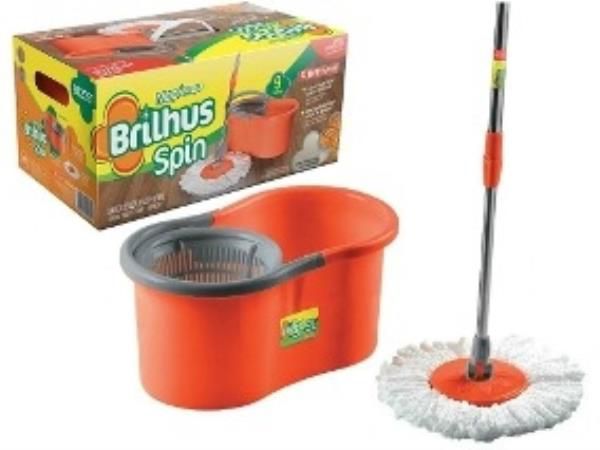 Brilhus mop balde spin plastico 9L