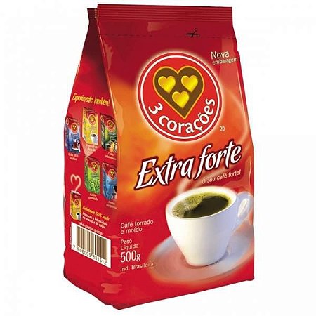 Cafe 3 coracoes vacuo extra forte 500g