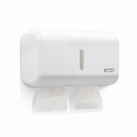 Dispenser Compacto Múltiplo (Cai Cai / Toalha Interfolha) - Branco