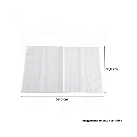 Flanela Branca G 38x58cm Algodão