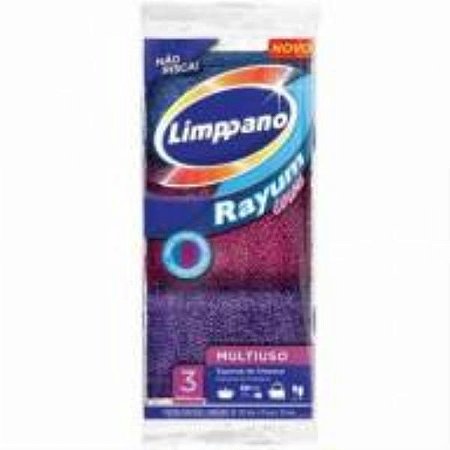 ESPONJA MULTIUSO RAYUM COLORS 3un Limppano