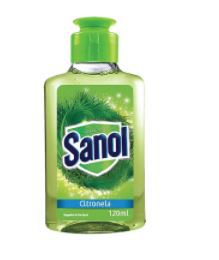 Limpador de Superficie Sanol Citronela 120ML