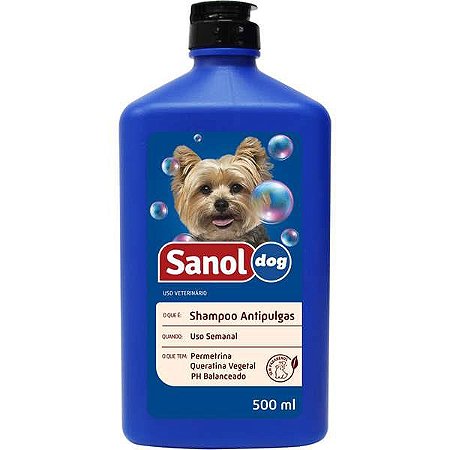Shampoo antipulgas Sanol dog 500ml