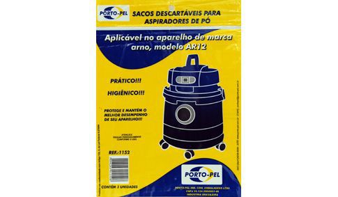 Saco aspirador arno aguapo ar12 - 3 und (REF.1152)