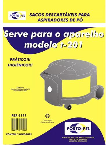 Saco aspirador karcher T 201 - 3 und (REF.1191)