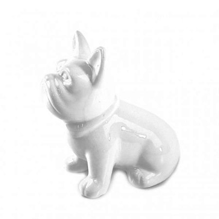 Enfeite Bulldog de Porcelana 10 cm