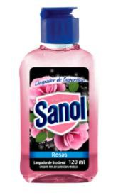 LIMPADOR DE SUPERFICIES SANOL ROSAS 120ML