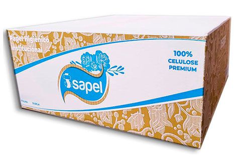 Papel higienico institucional cel premium F. Dupla 8 x 250m (rolao) - Isapel