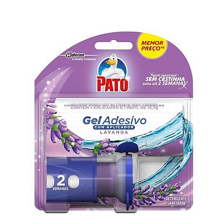 Pato Gel Adesivo Aplicador com Refil Lavanda com 2 Discos