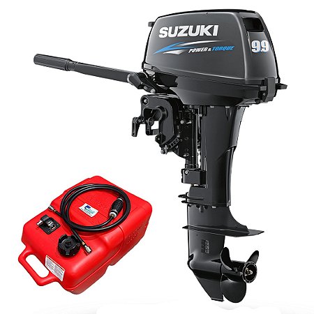 Motor de popa Suzuki 9.9 HP 2T - Preço P. Física - PRONTA ENTREGA - FRETE GRÁTIS
