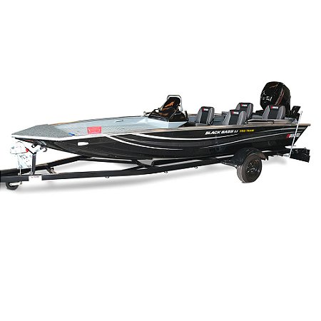 Conjunto Barco Uai Black Bass 5.5 Pro Team + Motor Mercury 50 HP ELPTO montado e pronto para navegar. Preço do motor para PJ ou Produtor Rural