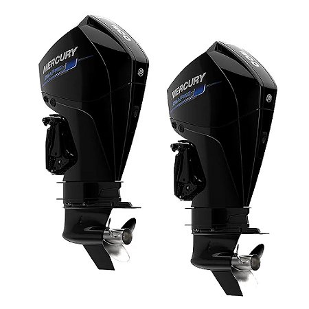 Parelha de Motor de Popa Mercury 2X 200 HP EFI 4T V6 Sea Pro - Rabeta XL 25 polegadas Comando Duplo Mecanico - Preço para PJ ou Produtor Rural