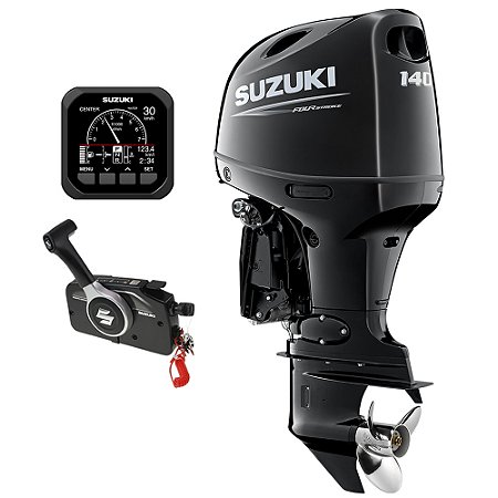 Motor de popa Suzuki 140 HP 4T EFI Rabeta 20" Partida Elétrica e P. Trim - Preço PJ - FRETE GRÁTIS