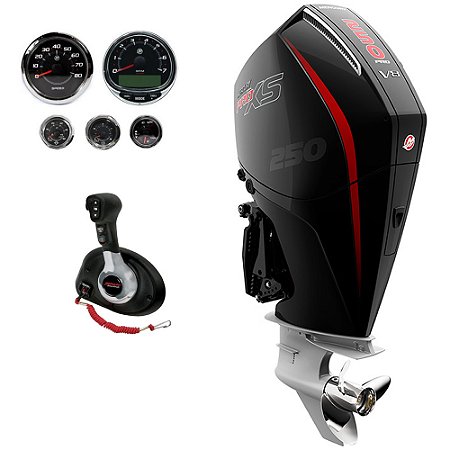 Motor de popa Mercury 250HP EFI PRO XS V8 L 20 polegadas Com. DTS Eletronico 4 tempos preço CNPJ ou Produtor Rural