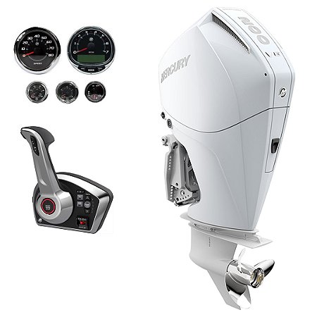 Motor de popa Mercury 200 HP EFI V6 L 20" Branco DTS Comando Eletrônico - Preço para CNPJ ou Produtor Rural