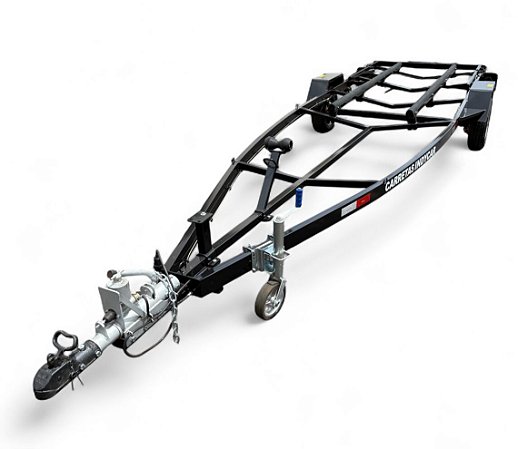 Carreta Rodoviária Martinelli para barcos reforçada 1 eixo com freio e cubo R5