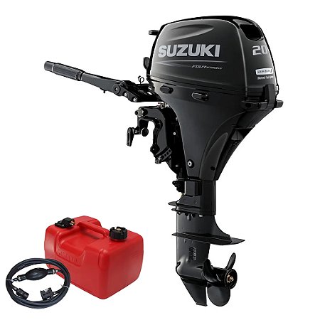 Motor de popa Suzuki 20 HP DF 4T Injeção EFI Partida Elétrica - Preço CNPJ - Pronta Entrega