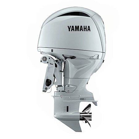 Motor de Popa Yamaha 200 HP QET2L Branco - 4 Tempos -  Rabeta 20 pol. - Faturamento INSCRIÇÃO ESTADUAL E PRODUTOR RURAL REGIÃO NORTE, NORDESTE E CENTRO-OESTE