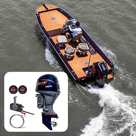 Barco Levefort Grand Apolus Freestyle Special Series+ Yamaha 115 HP 4T Vmax - Fat. PJ + Carreta Rodoviária+ Acessórios de montagem