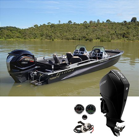 Barco Levefort Grand Apolus S Freestyle Special Series+ Mercury 200 HP 4T V6 - Fat. PJ + Carreta Rodoviária+ Acessórios de montagem