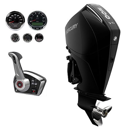 Motor de popa Mercury 200 HP EFI V6 XL 25" Preto DTS Comando Eletrônico -Faturamento INSCRIÇÃO ESTADUAL E PRODUTOR RURAL REGIÃO NORTE, NORDESTE E CENTRO-OESTE