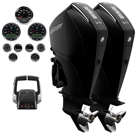 Parelha motor de popa Mercury 2X 225 HP EFI 4T V6 25" DTS Comando Eletrônico - Faturamento INSCRIÇÃO ESTADUAL E PRODUTOR RURAL REGIÃO NORTE, NORDESTE E CENTRO-OESTE