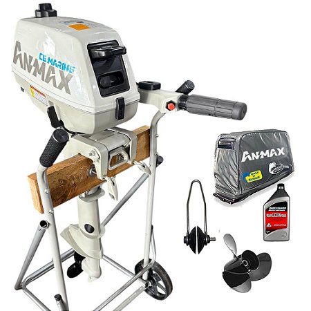 Motor de popa Anmax 3.5 HP 2T + Special Kit - Edição Exclusiva Martinelli - Faturamento Pessoa Física