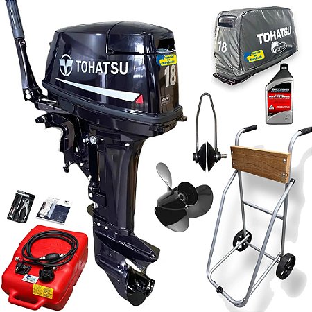 Motor de Popa Tohatsu 18 HP 2T + Special Kit - Edição Exclusiva Martinelli - - Faturamento CNPJ ou Produtor Rural (exceto SP)