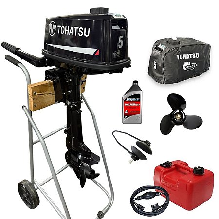 Motor de popa Tohatsu 5 HP 2T + Special Kit - Edição Exclusiva Martinelli