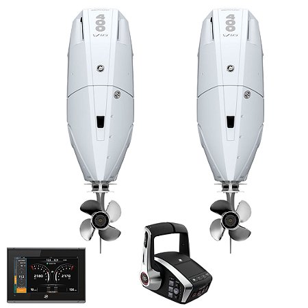 Parelha motor de popa Mercury Verado 2X 400 HP EFI 4T V10 25-25" Branco DTS Comando Eletrônico - Faturamento INSCRIÇÃO ESTADUAL E PRODUTOR RURAL REGIÃO NORTE, NORDESTE E CENTRO-OESTE