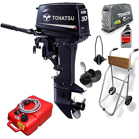 Motor de Popa Tohatsu 30 HP 2T Partida Elétrica + Special Kit - Edição Exclusiva Martinelli - Faturamento CNPJ ou Produtor Rural (exceto SP)