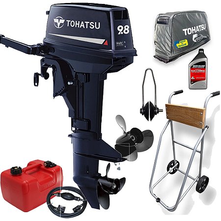 Motor de Popa Tohatsu 9.8 HP 2T + Special Kit - Edição Exclusiva Martinelli - - Faturamento CNPJ ou Produtor Rural (exceto SP)