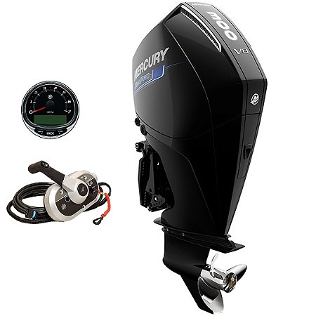 Motor de popa Mercury 300 HP 4T Sea Pro ELPT EFI V8 Rabeta XL 25" Comando mecânico - Faturamento INSCRIÇÃO ESTADUAL E PRODUTOR RURAL REGIÃO NORTE, NORDESTE E CENTRO-OESTE