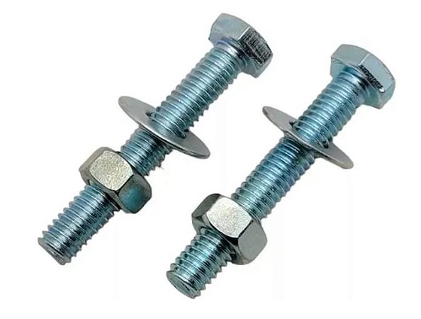 Parafuso Sextavado 5/16x3 + Porca E Arruela Zincado - 20 Un