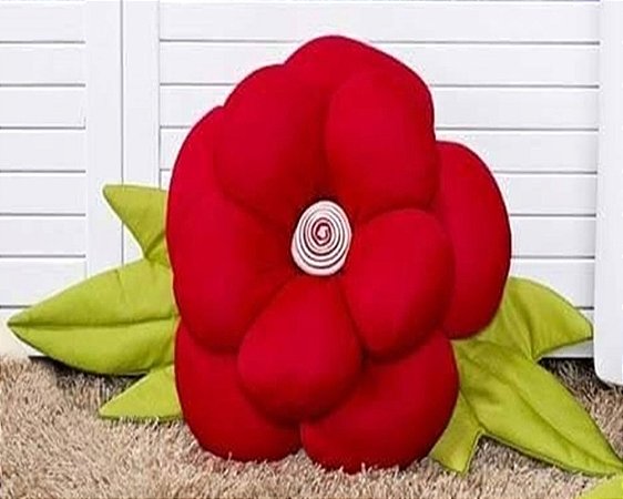 Almofada Flor Vermelha