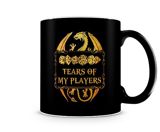 Caneca Dungeons and Dragons Tears Of My Players Black