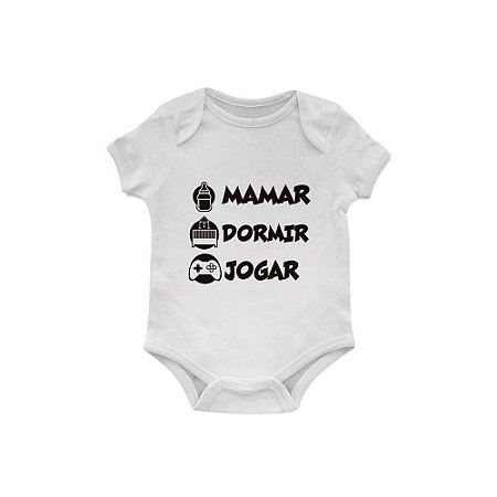 Body Bebê Mamar, dormir e jogar