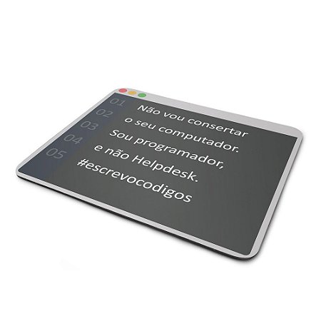 Mouse pad Programador Helpdesk